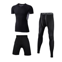 Load image into Gallery viewer, Men Sportswear Compression Sport Suits Quick Dry Running Sets Clothes Sports Joggers Training Gym Fitness Tracksuits Running Set