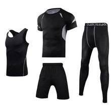 Load image into Gallery viewer, Men Sportswear Compression Sport Suits Quick Dry Running Sets Clothes Sports Joggers Training Gym Fitness Tracksuits Running Set