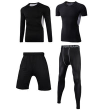 Load image into Gallery viewer, Men Sportswear Compression Sport Suits Quick Dry Running Sets Clothes Sports Joggers Training Gym Fitness Tracksuits Running Set