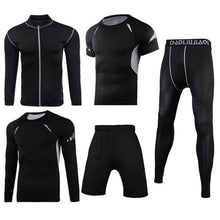 Load image into Gallery viewer, Men Sportswear Compression Sport Suits Quick Dry Running Sets Clothes Sports Joggers Training Gym Fitness Tracksuits Running Set