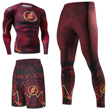 Load image into Gallery viewer, Superhero Compression Tracksuits Men's Sport Suit Quick Dry Running sets Clothes Sports Joggers Training Gym Fitness Man Set