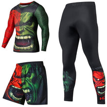 Load image into Gallery viewer, Superhero Compression Tracksuits Men's Sport Suit Quick Dry Running sets Clothes Sports Joggers Training Gym Fitness Man Set
