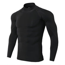 Load image into Gallery viewer, Thermo shirt high collar men's underwear sport termal tshirt long sleeve men quick dry compressed underwear clothes men bielizna