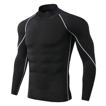 Load image into Gallery viewer, Thermo shirt high collar men's underwear sport termal tshirt long sleeve men quick dry compressed underwear clothes men bielizna