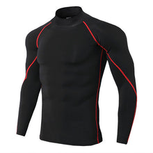 Load image into Gallery viewer, Thermo shirt high collar men's underwear sport termal tshirt long sleeve men quick dry compressed underwear clothes men bielizna